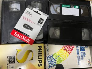sandisk 128GB USB VHS video cassette